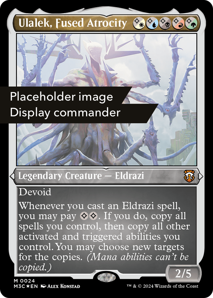 Ulalek, Fused Atrocity (Display Commander) (Ripple Foil) - Thick Stock